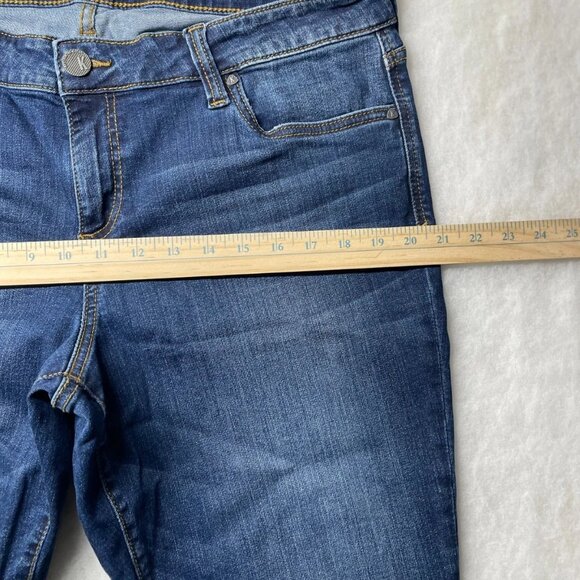 Kut From The Kloth Womens Denim Blue Mid Rise Toothpick Skinny Jeans Size 16 - Picture 6 of 10